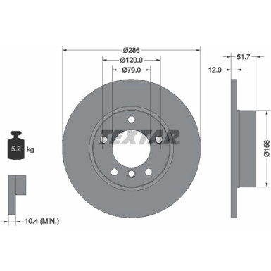 92055503 Bremsscheibe PRO 92055503 Bremsscheibe PRO
