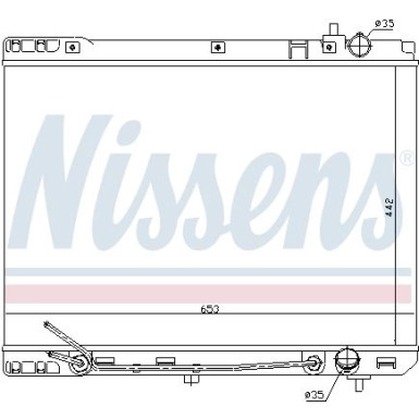 Nissens | Kühler, Motorkühlung | 66671