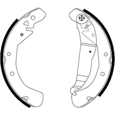 8DB 355 001-631 Bremsbackensatz 8DB 355 001-631 Bremsbackensatz