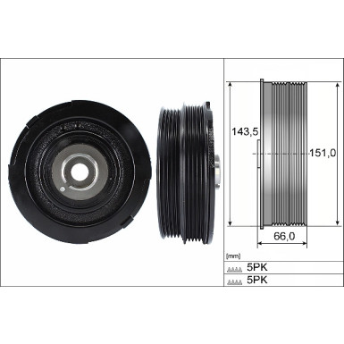 544 0069 10 Riemenscheibe, Kurbelwelle