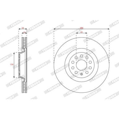 Ferodo | Bremsscheibe | DDF3062C-1