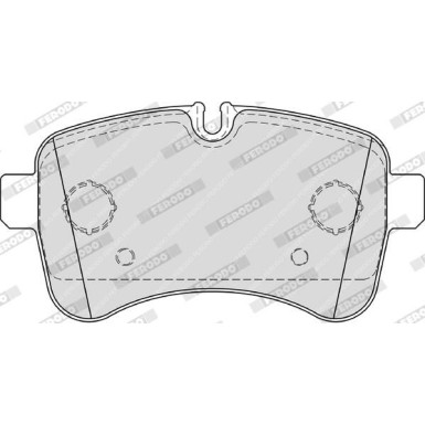 Ferodo | Bremsbelagsatz, Scheibenbremse | FVR4037 Ferodo | Bremsbelagsatz, Scheibenbremse | FVR4037