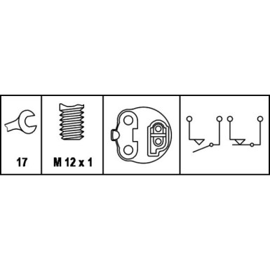 Hella | Bremslichtschalter | 6DF 007 366-001