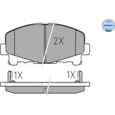 Meyle Bremsbelagsatz, Scheibenbremse MEYLE-ORIGINAL: True to OE 025 247 6616