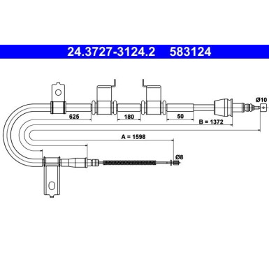 24.3727-3124.2 Seilzug, Feststellbremse