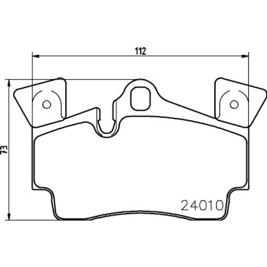 Hella | Bremsbelagsatz, Scheibenbremse | 8DB 355 011-471