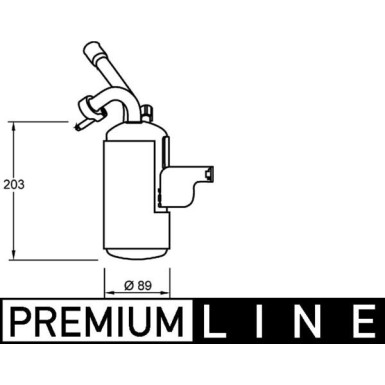 Mahle Trockner, Klimaanlage BEHR Premium Line AD 276 000P