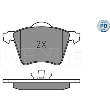 Meyle Bremsbelagsatz, Scheibenbremse MEYLE-PD: Advanced performance and design 025 234 1819/PD