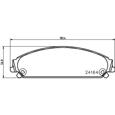 Hella | Bremsbelagsatz, Scheibenbremse | 8DB 355 011-891