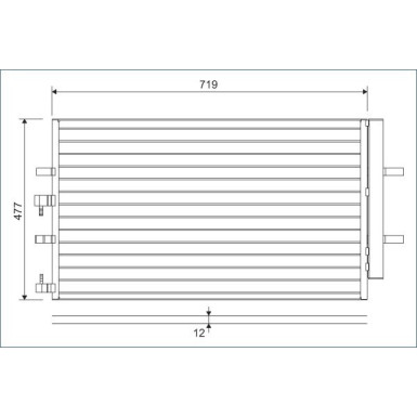 822590 Kondensator, Klimaanlage 822590 Kondensator, Klimaanlage
