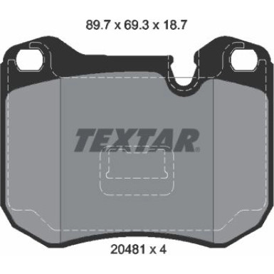 Textar Bremsbelagsatz, Scheibenbremse Q+ 2048102