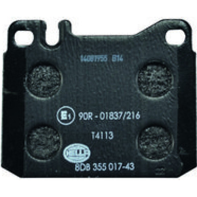 Hella | Bremsbelagsatz, Scheibenbremse | 8DB 355 017-431