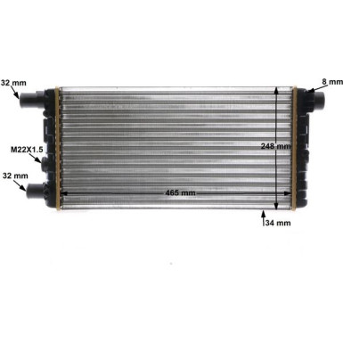 Mahle | Kühler, Motorkühlung | CR 529 000S