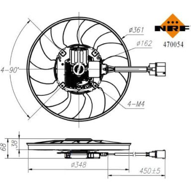 470054 Lüfter, Motorkühlung