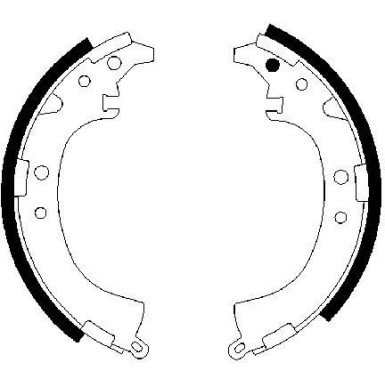 0 986 487 424 Bremsbackensatz