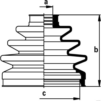 J2861030 Faltenbalgsatz, Antriebswelle J2861030 Faltenbalgsatz, Antriebswelle