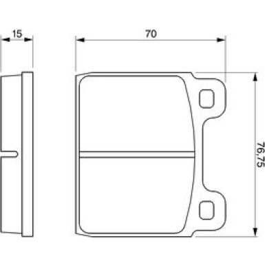 0 986 460 113 Bremsbelagsatz, Scheibenbremse