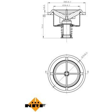 NRF Thermostat, Kühlmittel EASY FIT 725014 NRF Thermostat, Kühlmittel EASY FIT 725014