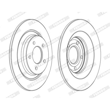 Ferodo | Bremsscheibe | DDF1547C