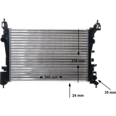 CR 1182 000S Kühler, Motorkühlung BEHR