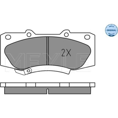 025 252 0917 Bremsbelagsatz, Scheibenbremse MEYLE-ORIGINAL: True to OE.