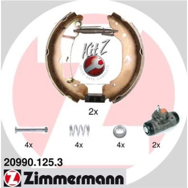 Zimmermann | Bremsbackensatz | 20990.125.3