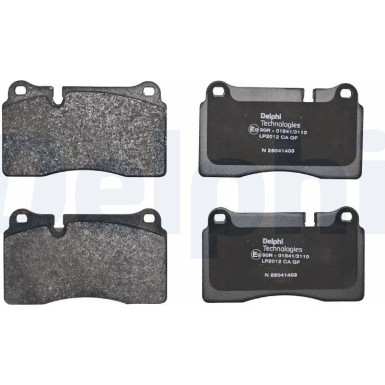 Delphi | Bremsbelagsatz, Scheibenbremse | LP2012
