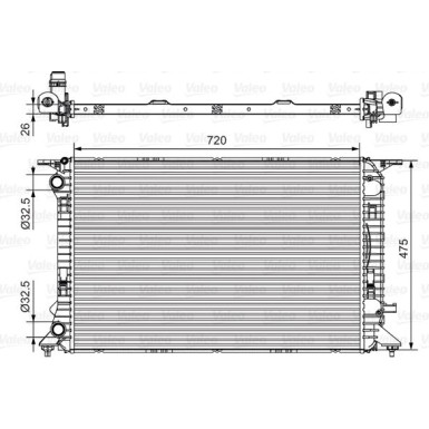 Valeo | Kühler, Motorkühlung | 735471