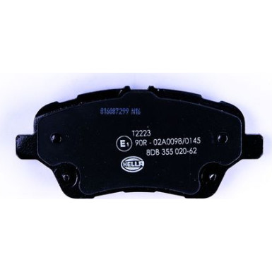 Hella | Bremsbelagsatz, Scheibenbremse | 8DB 355 020-621