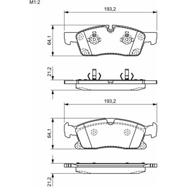 BOSCH Bremsbelagsatz, Scheibenbremse 0 986 494 672 BOSCH Bremsbelagsatz, Scheibenbremse 0 986 494 672
