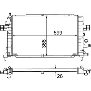 CR 1687 000S Kühler, Motorkühlung BEHR CR 1687 000S Kühler, Motorkühlung BEHR