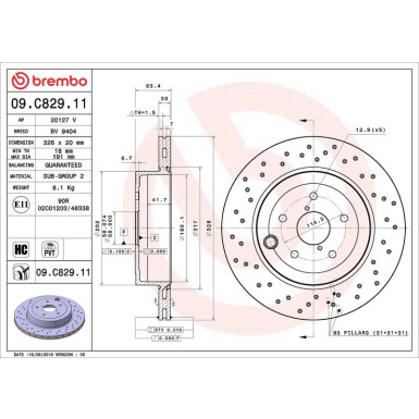 Brembo | Bremsscheibe | 09.C829.11