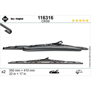 116316 Wischblatt DAS ORIGINAL SET