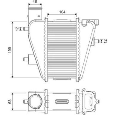 Valeo | Ladeluftkühler | 818373