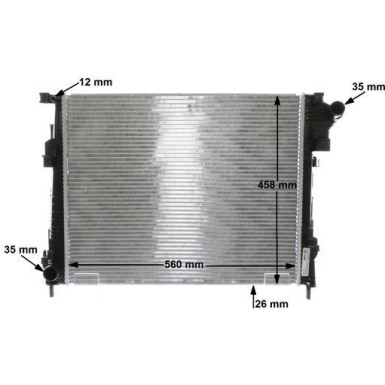 CR 1237 000S Kühler, Motorkühlung BEHR