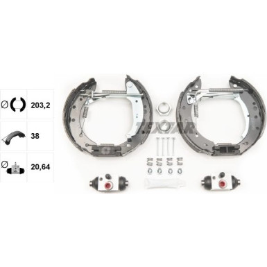 Textar Bremsbackensatz Shoe Kit Pro 84061801 Textar Bremsbackensatz Shoe Kit Pro 84061801