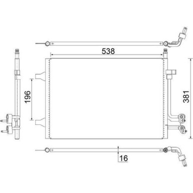Mahle | Kondensator, Klimaanlage | AC 692 000S