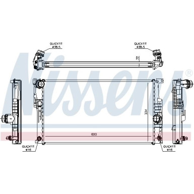 60817 Kühler, Motorkühlung