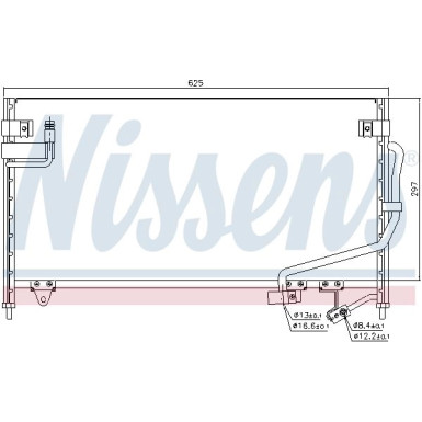 Nissens | Kondensator, Klimaanlage | 94687
