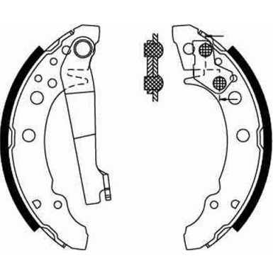 GS8166 Bremsbackensatz