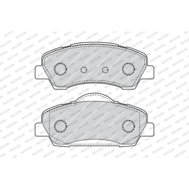 Ferodo | Bremsbelagsatz, Scheibenbremse | FDB4491