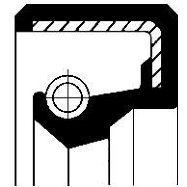 19026192B Wellendichtring, Differential