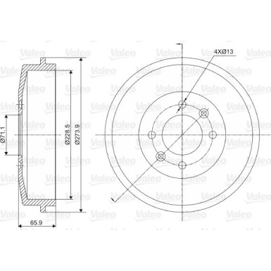 Valeo | Bremstrommel | 237000