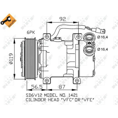 32244 Kompressor, Klimaanlage EASY FIT
