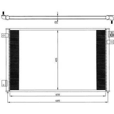 35567 Kondensator, Klimaanlage EASY FIT