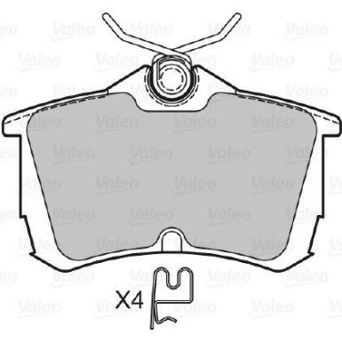 598758 Bremsbelagsatz, Scheibenbremse