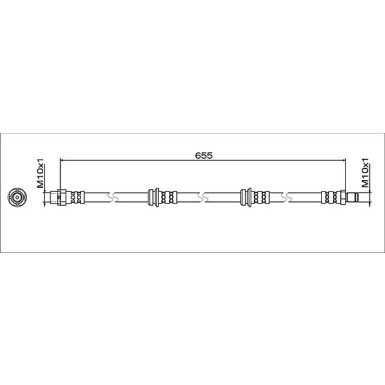 Metzger | Bremsschlauch | 4112064