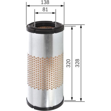 BOSCH F 026 400 317 Luftfilter