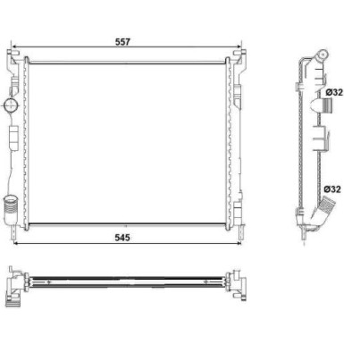 53032 Kühler, Motorkühlung