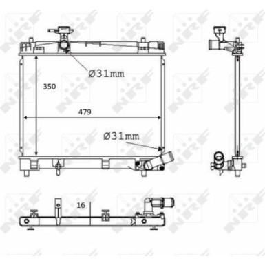 58384 Kühler, Motorkühlung 58384 Kühler, Motorkühlung